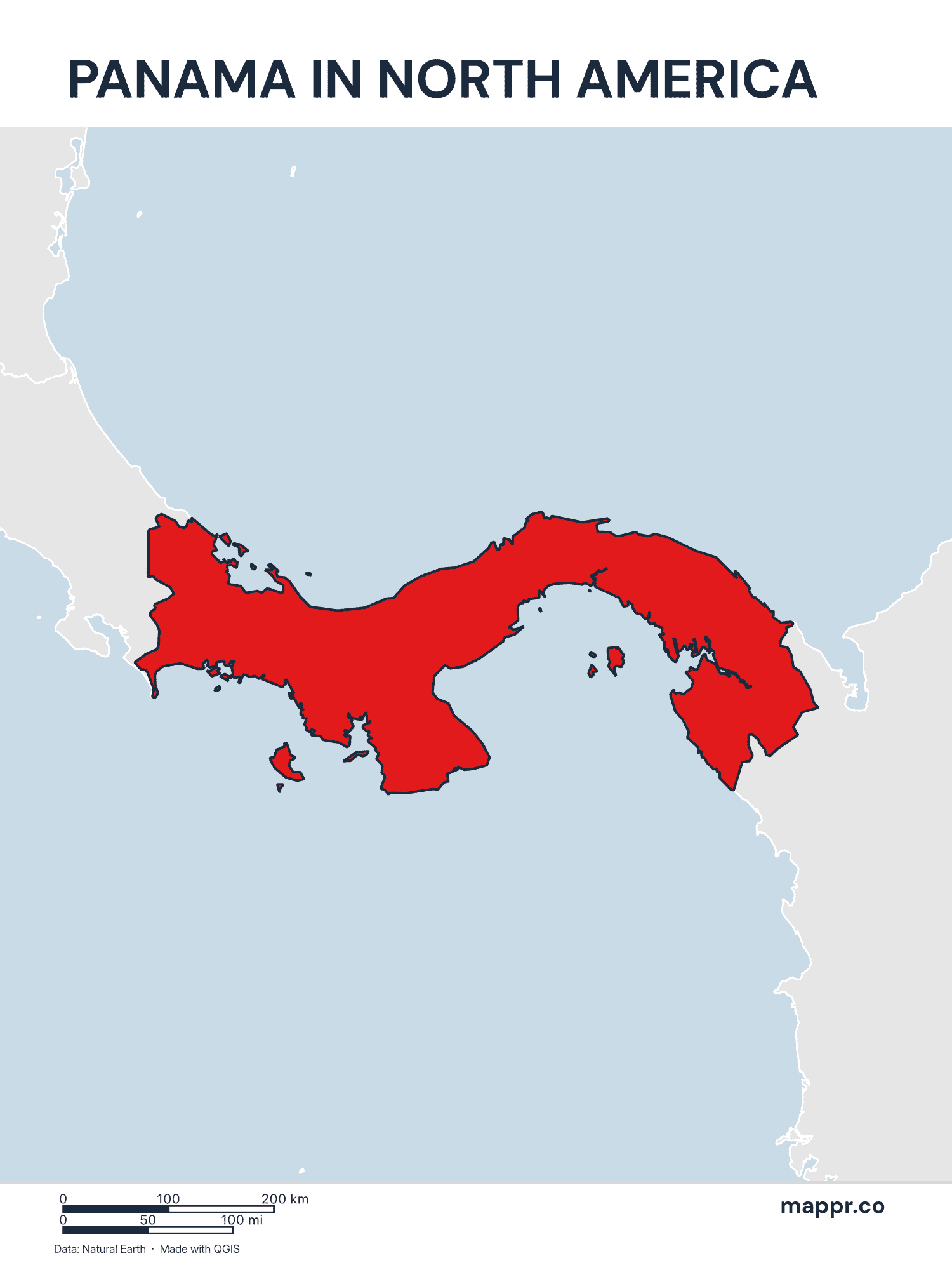 Panama Maps — Free Printable Maps of Panama | Mappr