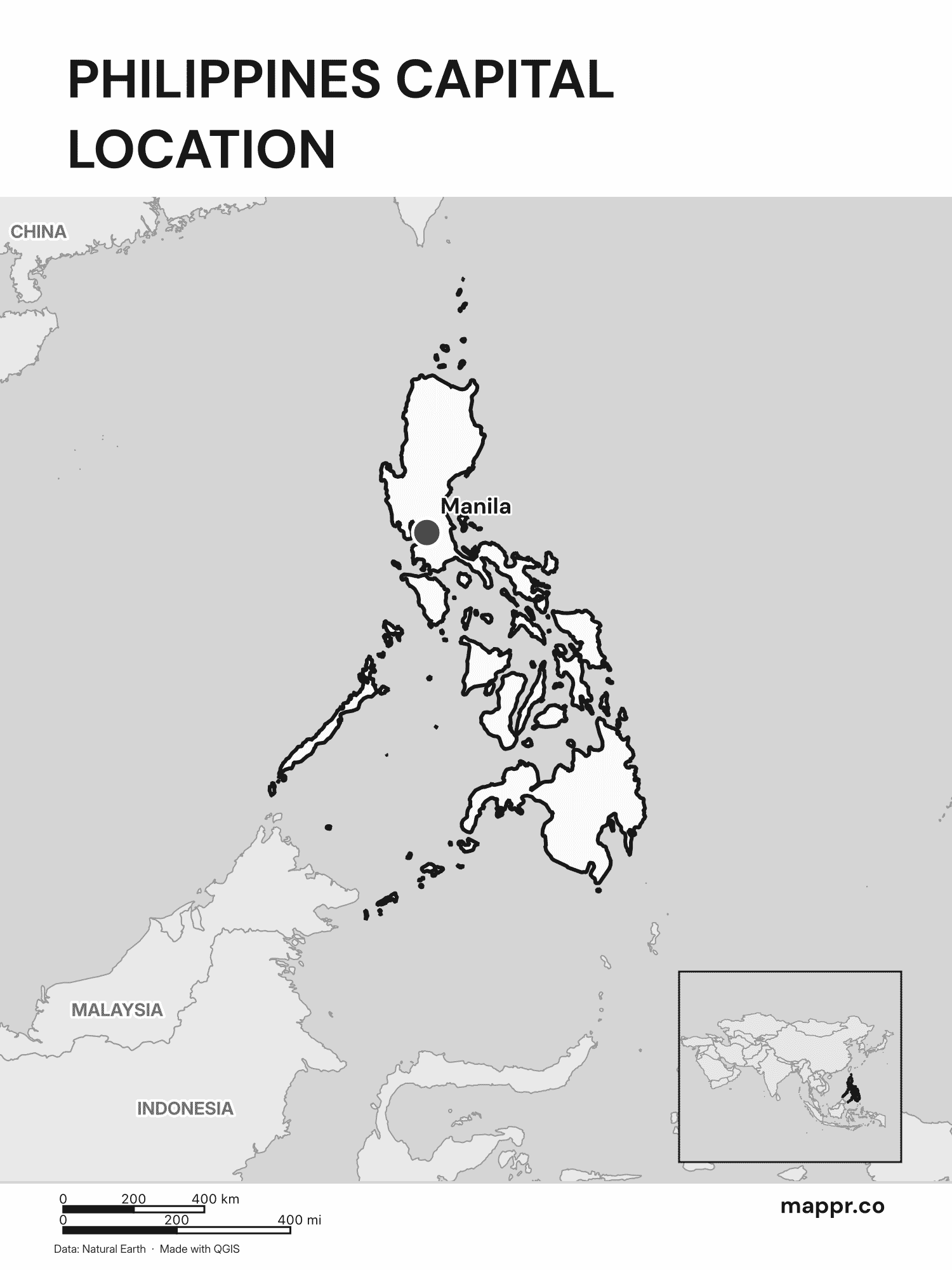Philippines Maps — Free Printable Maps of the Philippines | Mappr