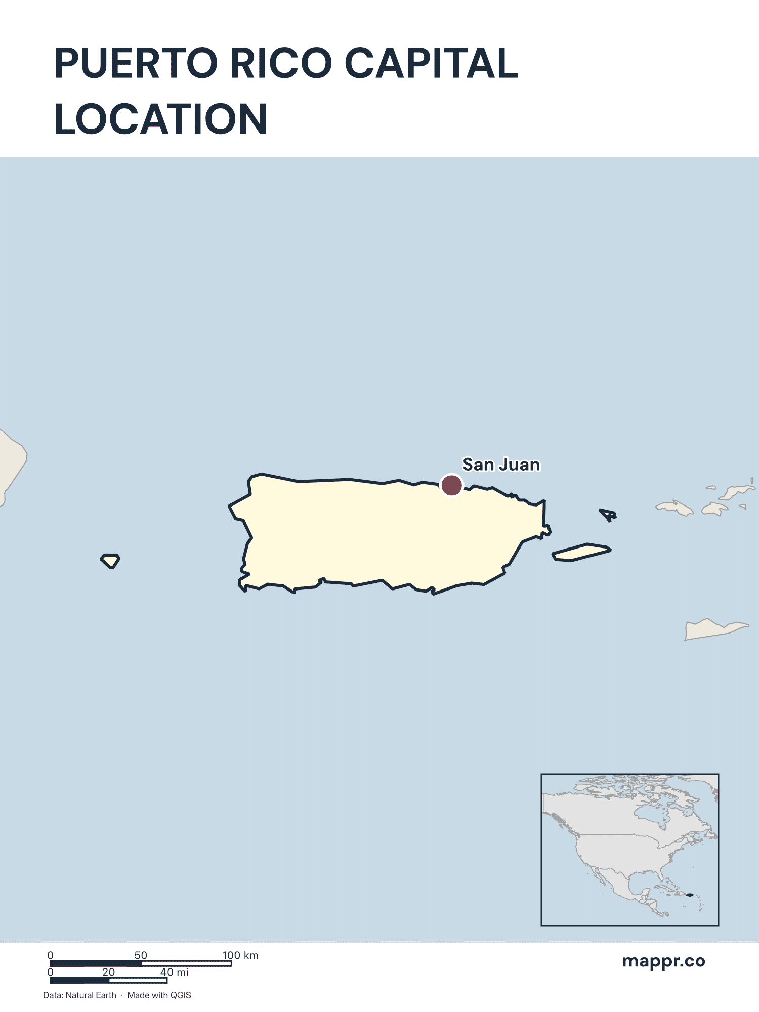 Puerto Rico Maps — Free Printable Maps of Puerto Rico | Mappr