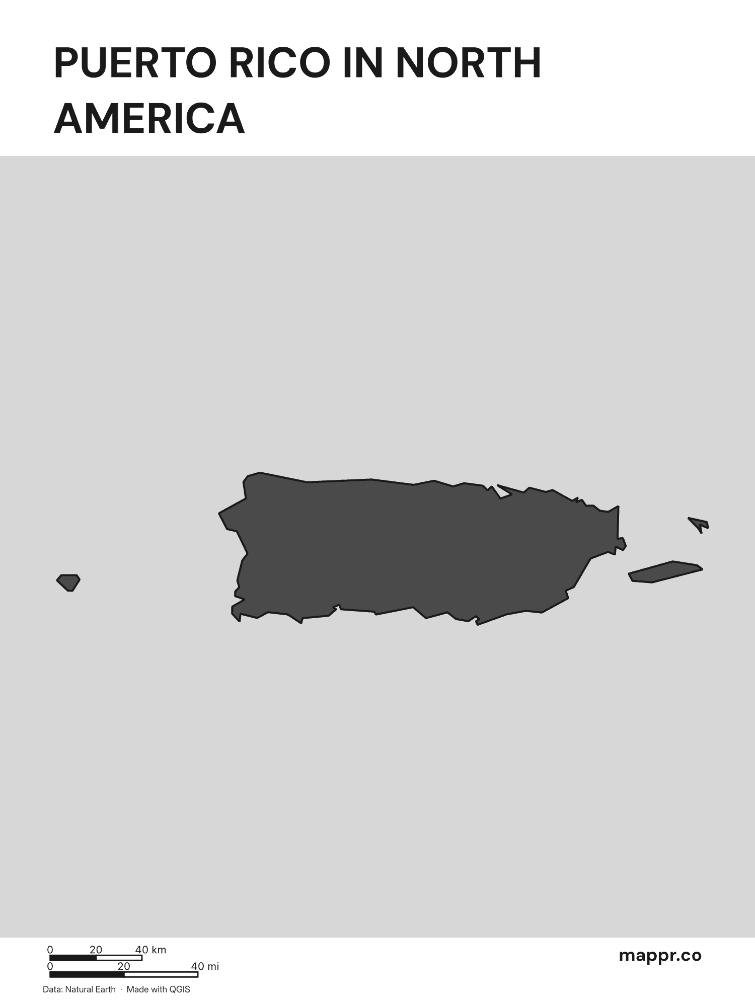 Puerto Rico Maps — Free Printable Maps of Puerto Rico | Mappr