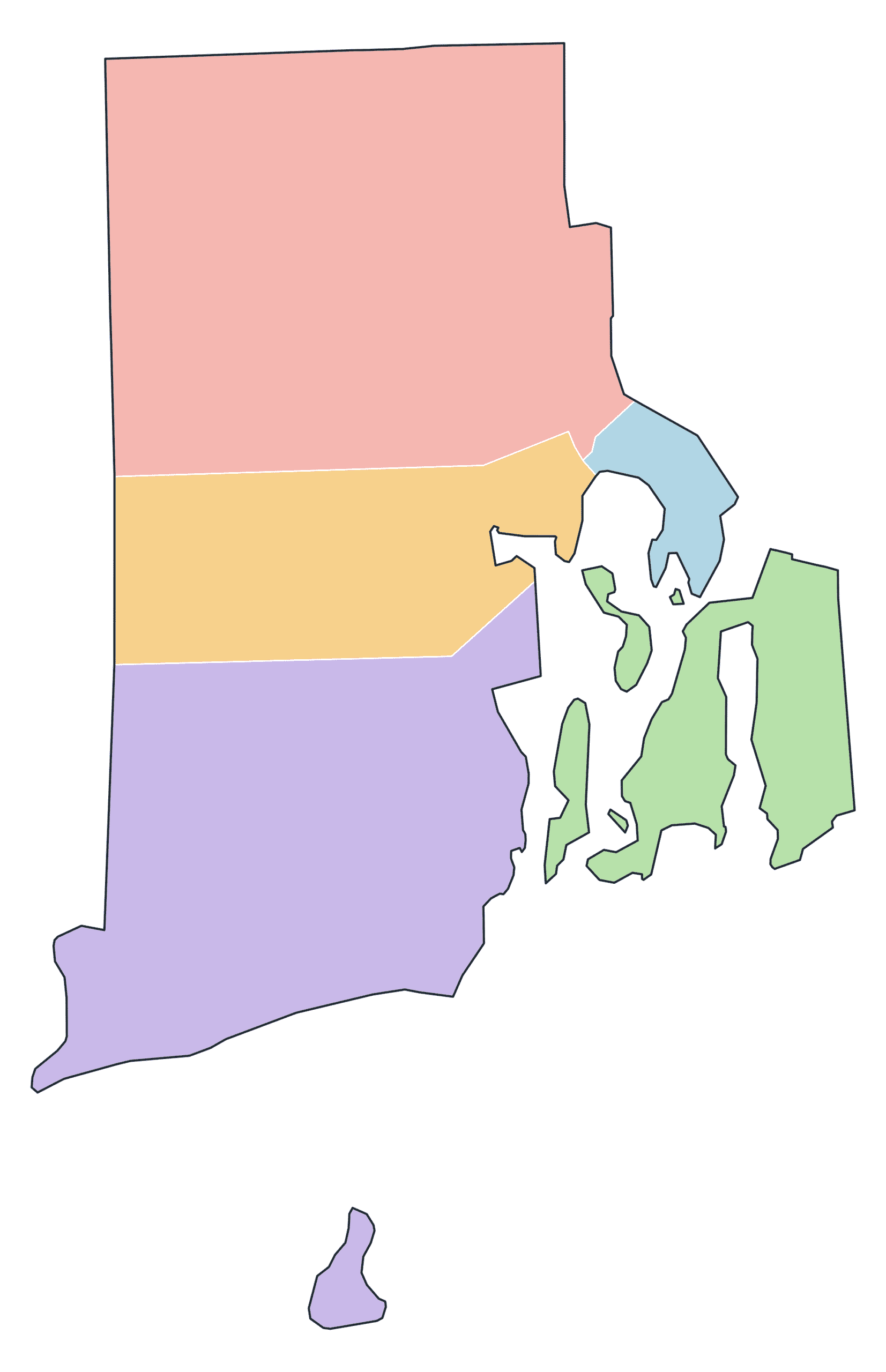 Rhode Island Blank Maps