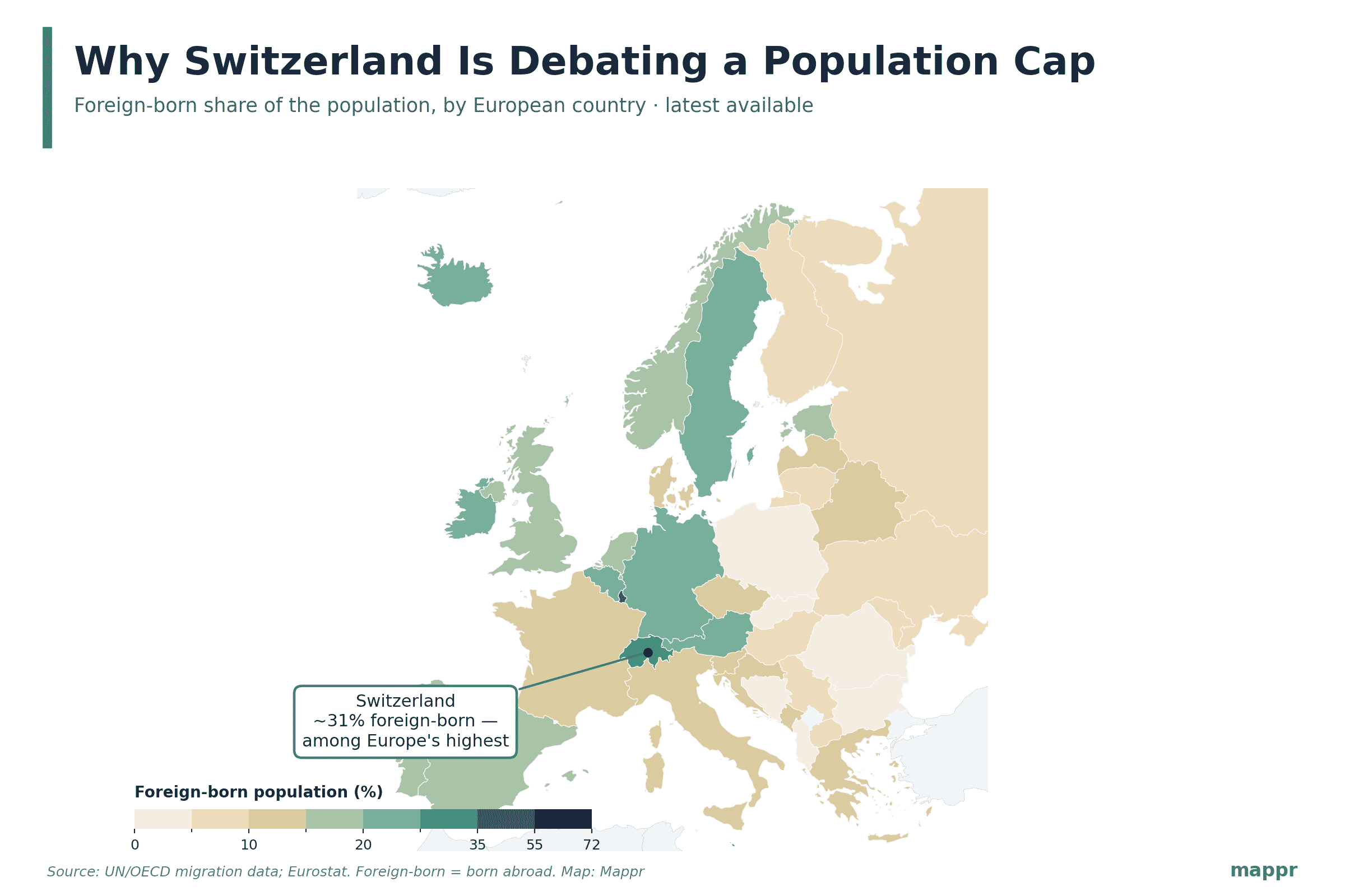 Mapped: Switzerland’s Plan to Cap Its Population at 10 Million — June 2026 Referendum