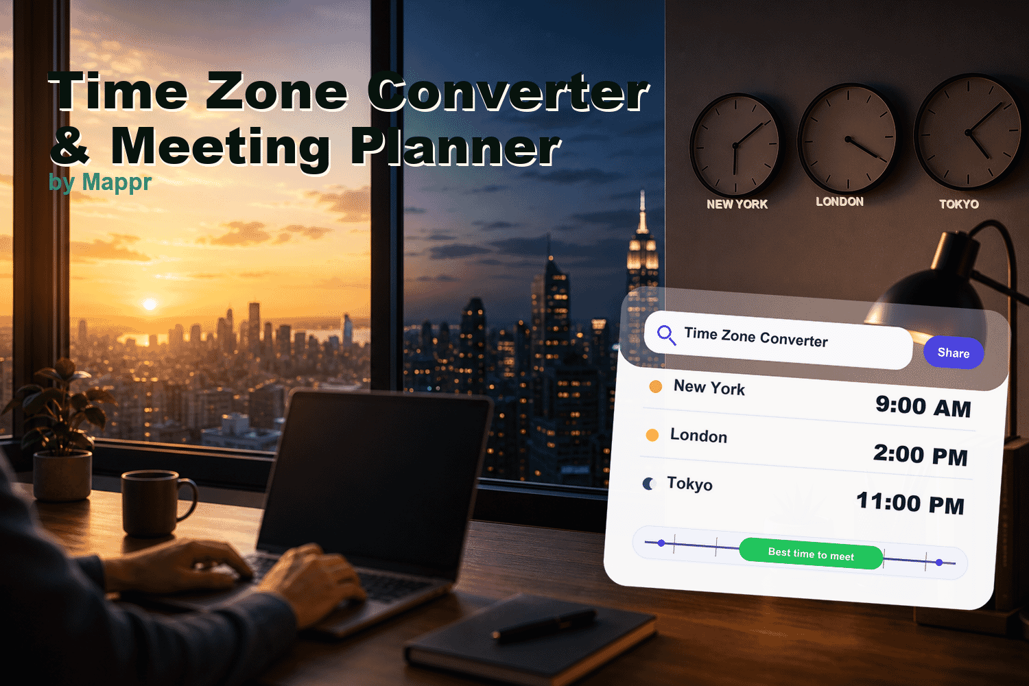 Time Zone Converter & Meeting Planner