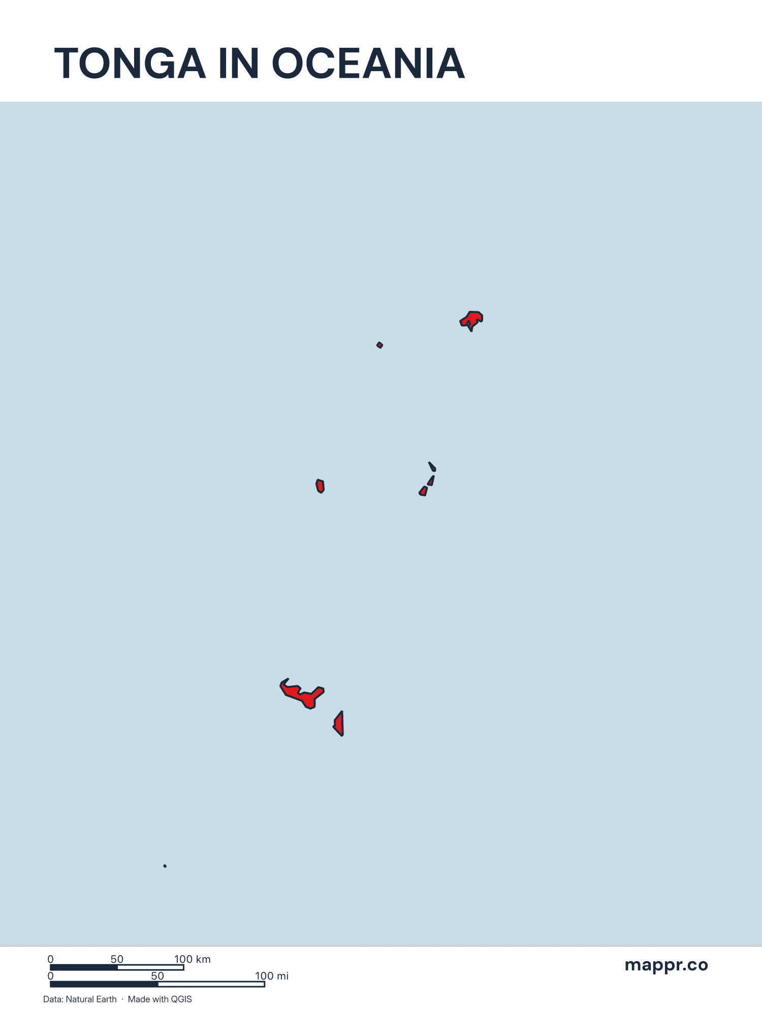 Tonga Maps — Free Printable Maps of Tonga | Mappr