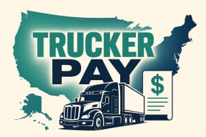 Truck Driver salary by state map