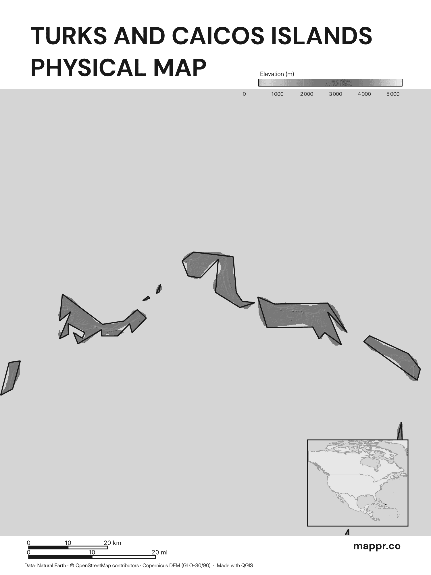 Turks and Caicos Islands Maps — Free Printable Maps | Mappr