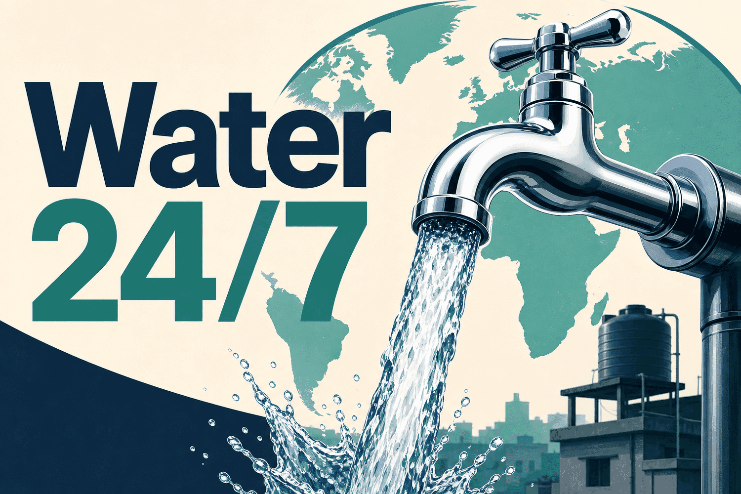 Mapped: Where Water Runs 24/7 — and Where You Still Need a Tank