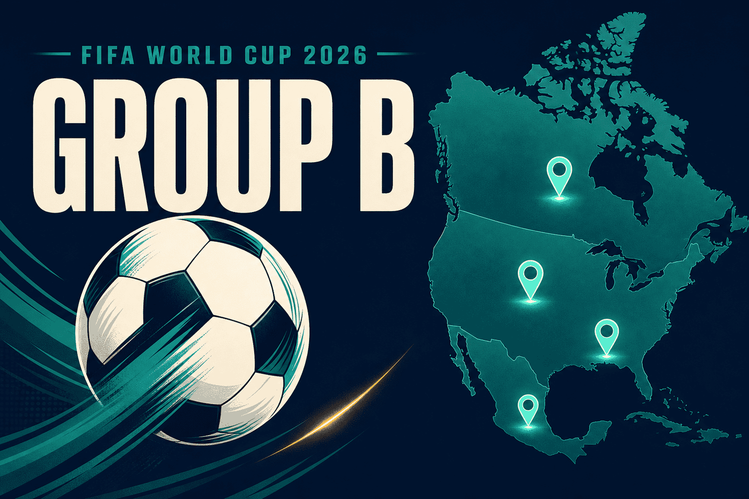 World Cup 2026 Group B: Canada, Switzerland, Qatar & Bosnia — Fixtures, Venues & Map