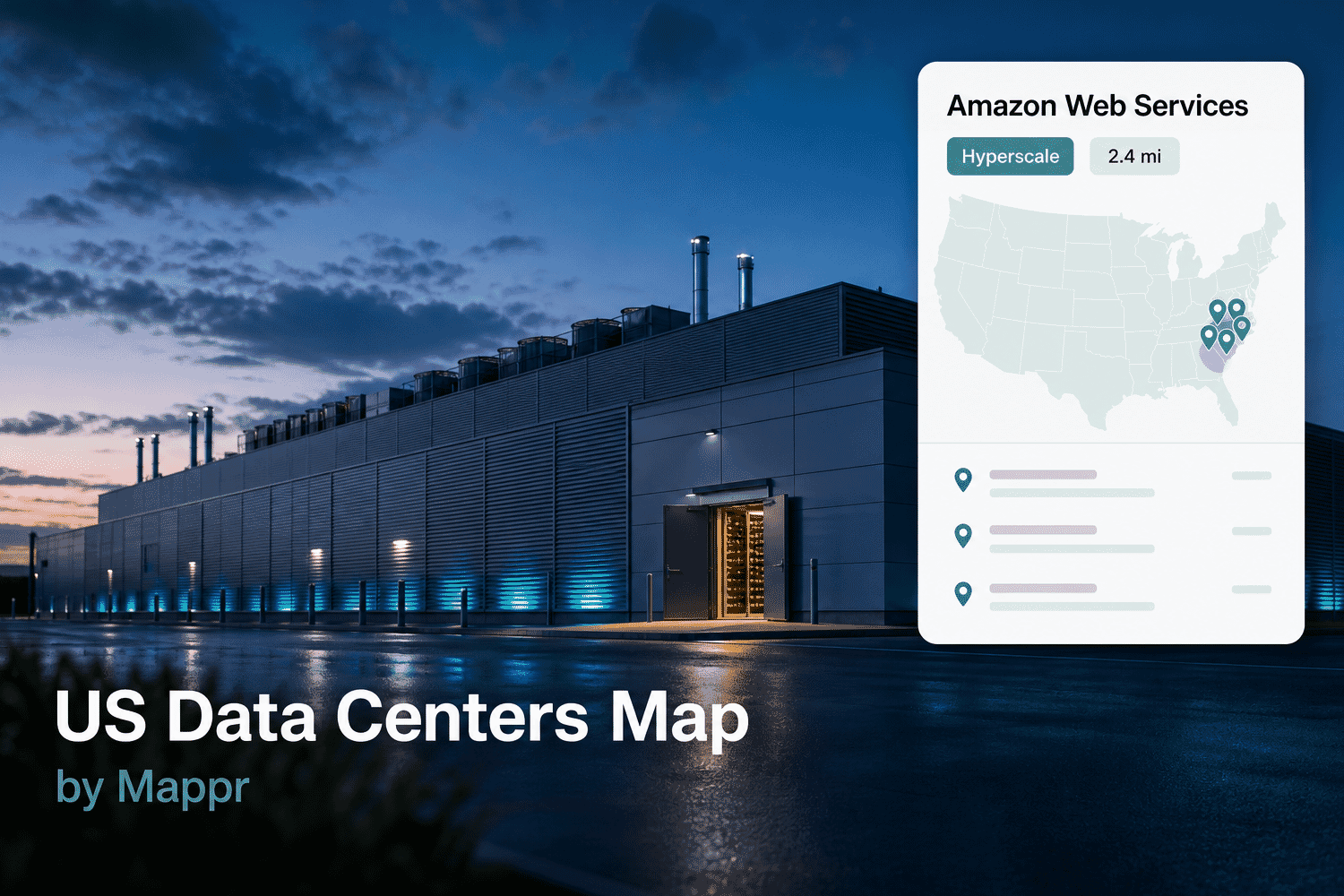 US Data Centers Map