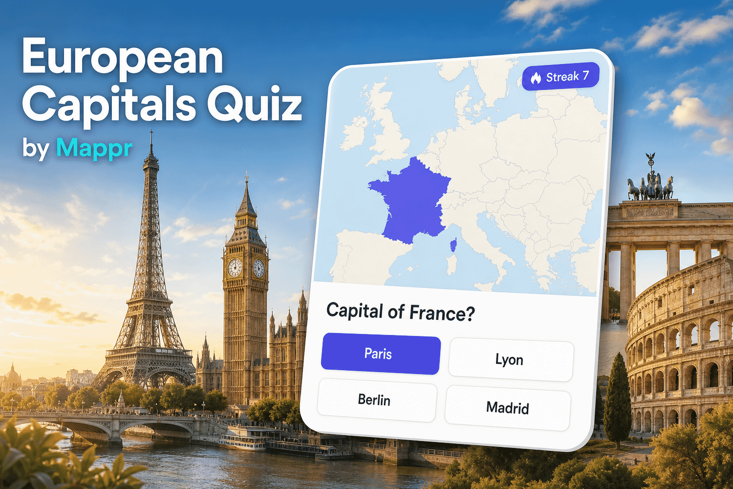 European Capitals Quiz