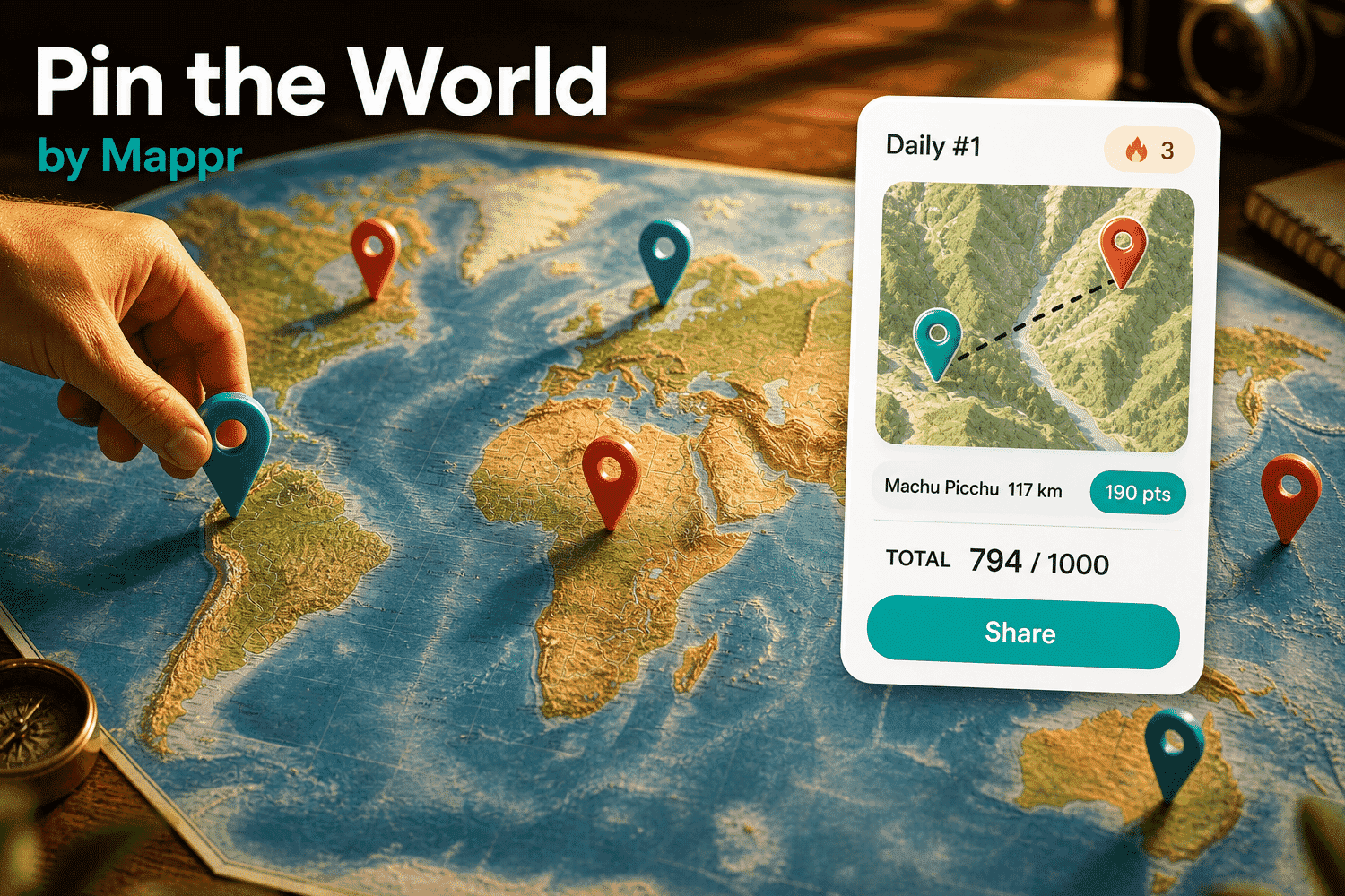 Pin the World Game