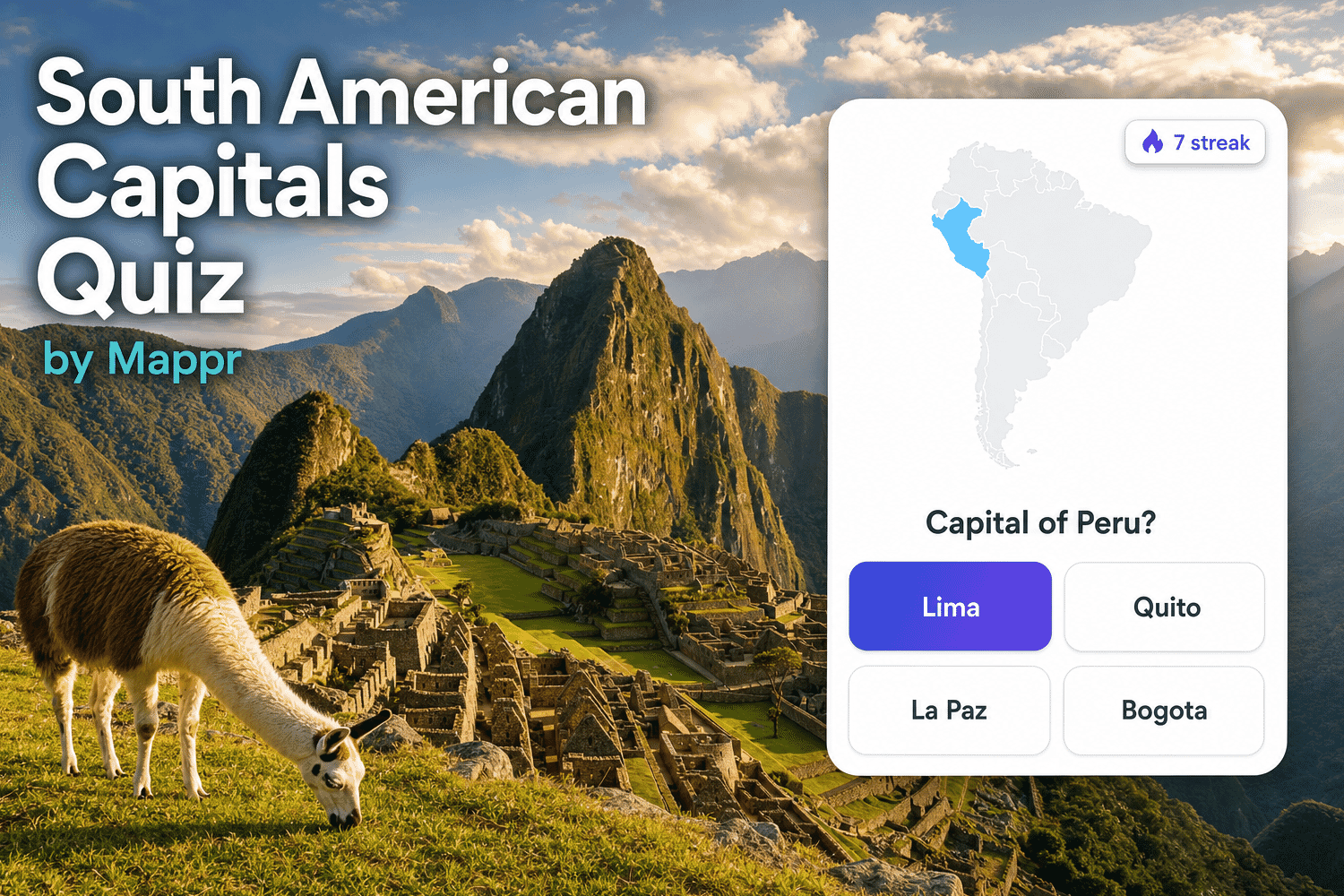 South American Capitals Quiz