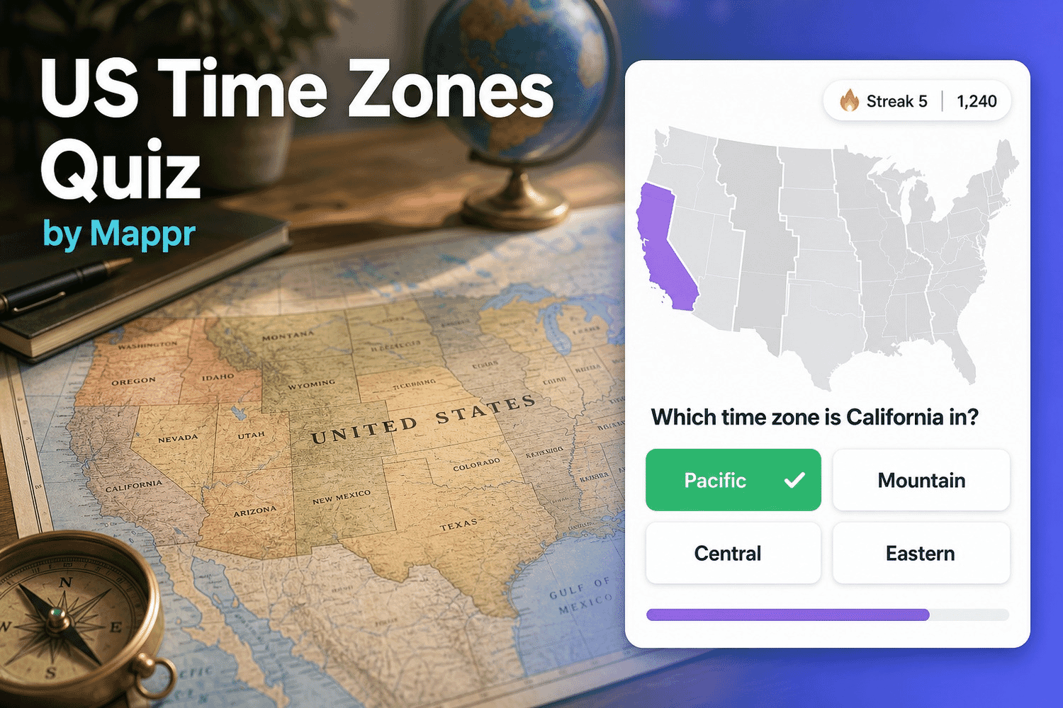 US Time Zones Quiz