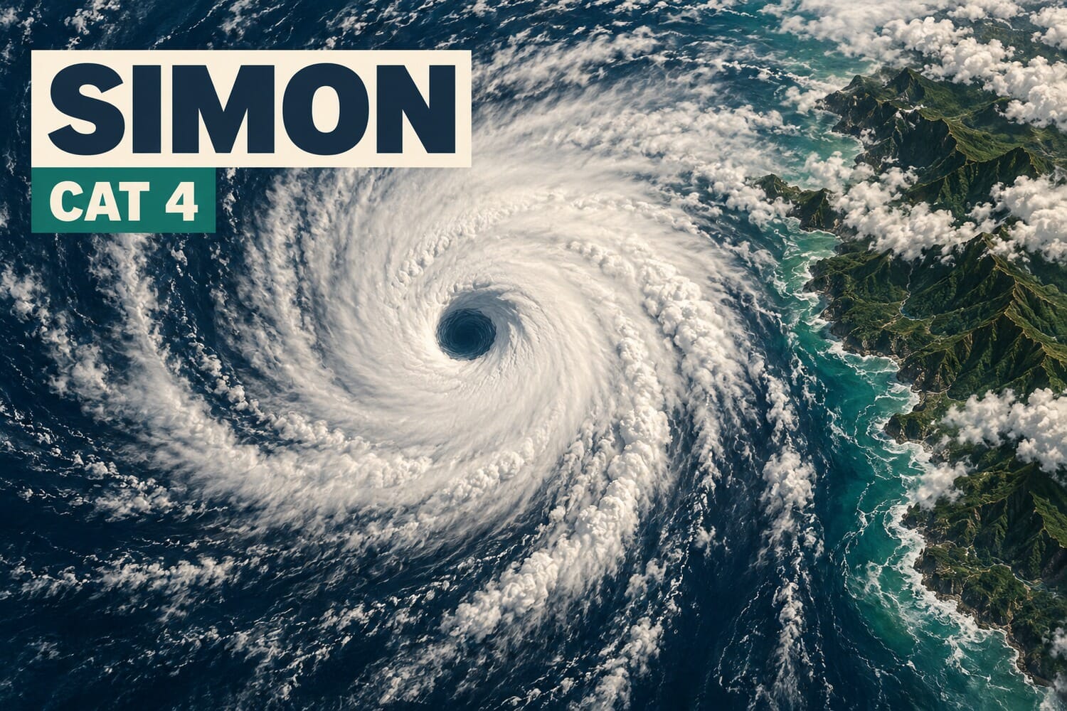 Hurricane Simon Map: A Category 4 Grinds Along Mexico’s Pacific Coast