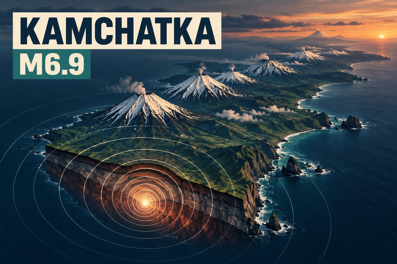 Kamchatka Earthquake Map: an M6.9 Strikes 135 km Down, and That Depth Is the Whole Story